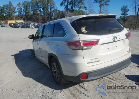 2015 Toyota Highlander Le Plus V6 z USA, uszkodzony, nr VIN 5TDZKRFH7FS042013